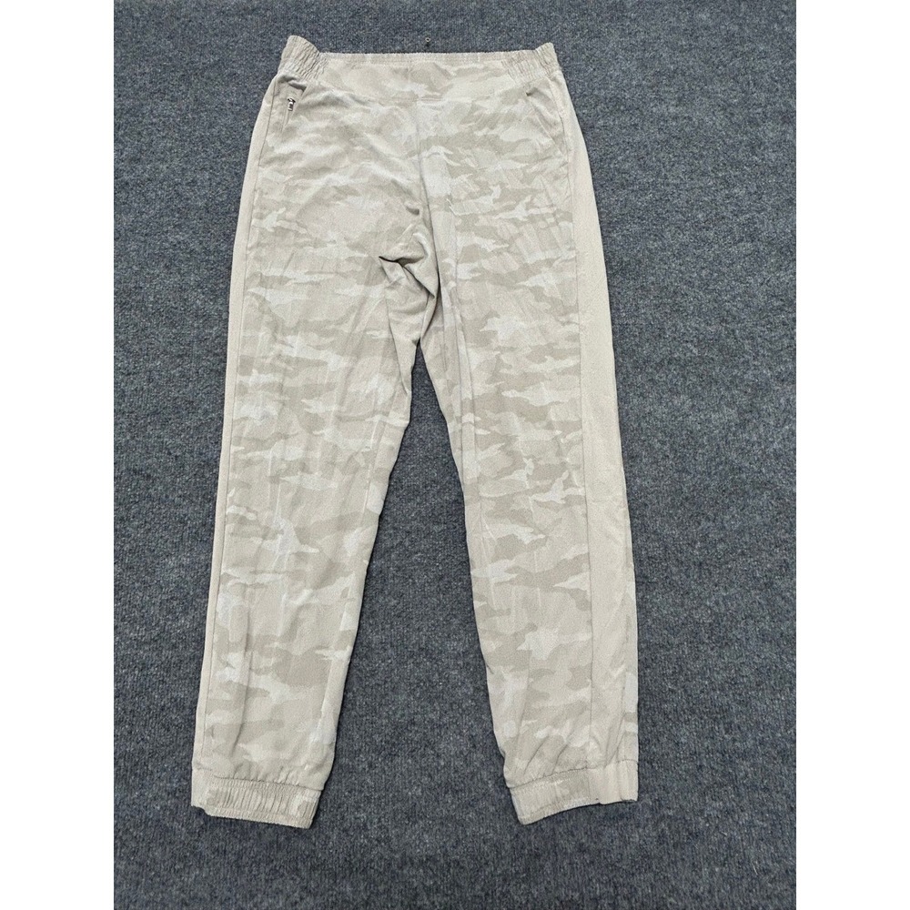 Athleta Jogger Womens Size 10 Beige Brooklyn Camo Tapered Athletic Stretch Pants